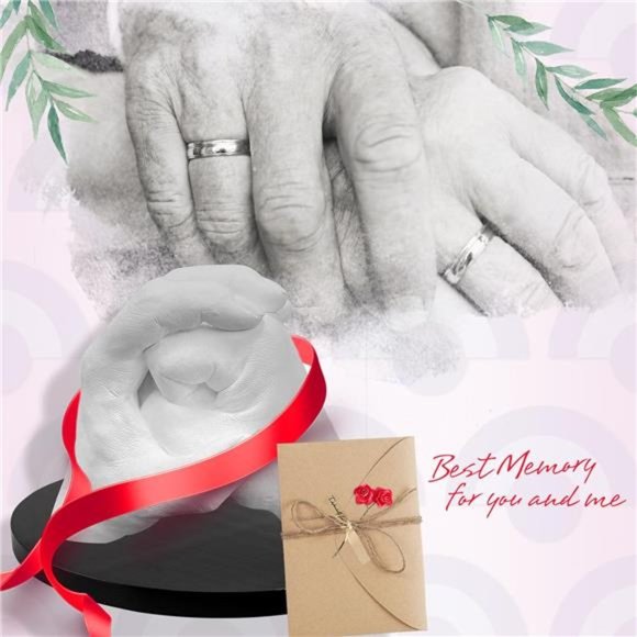 Hand Casting Kit for Couples or Family, Plaster Hand Mold Keepsake Sculpture Kit - Picture 5 of 6